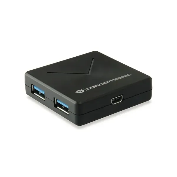 Hub Usb 3.0 Conceptronic Hubbies02b 4 Puertos Usb 3.0 Color Negro