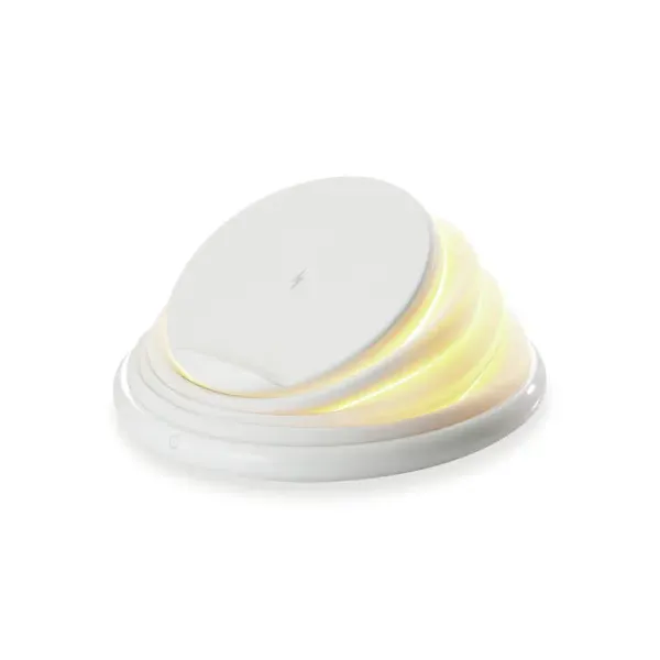 Conceptronic GORGON02W Cargador Inalámbrico 10W Blanco con Base Plegable y LED 