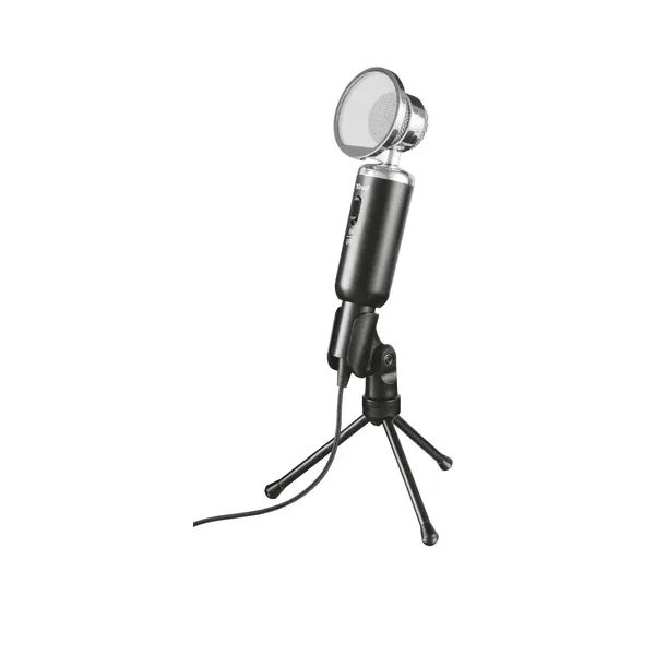 Microfono Trust Madell Desktop - Angulo Ajustable - Boton Mute - Cable De 2.5m - Jack 3.5mm - Rejilla Desmont. 21672