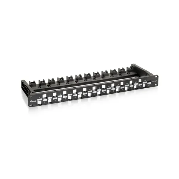 Patch Panel Vacio Cat.6a 24 Puertos Keystone 1u