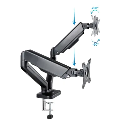 TooQ Soporte de Mesa para 2 Pantallas 17"-32" Negro TooQ Soporte de Mesa para 2 Pantallas 17"-32" Negro