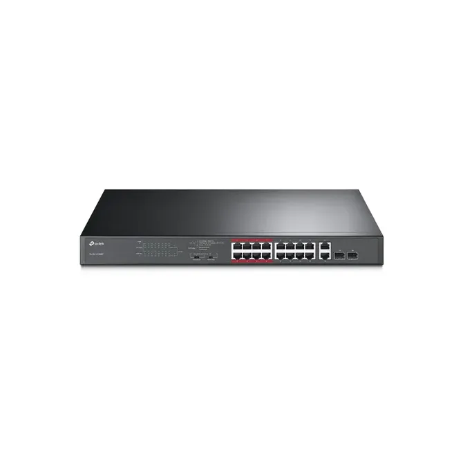 TP-Link TL-SL1218MP Switch 16 Puertos PoE+ + 2 Puertos Gigabit