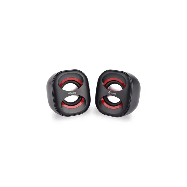 Equip Life Mini Altavoces 2.0 USB 6W Negro/Rojo 