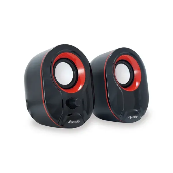 Equip Life Altavoces 2.0 USB 6W Negro/Rojo 