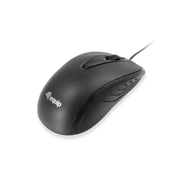 Equip Ratón Compacto USB 1000DPI Negro