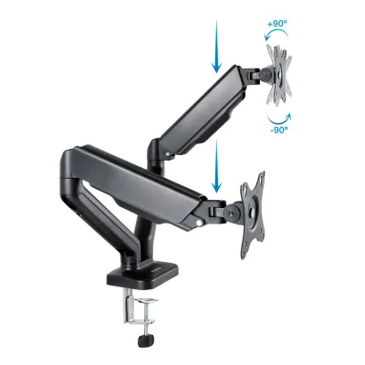 TooQ Soporte de Mesa para 2 Pantallas 17"-32" Negro TooQ Soporte de Mesa para 2 Pantallas 17"-32" Negro