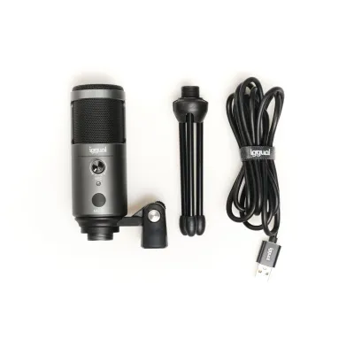 Iggual IGG317273 Micrófono Condensador para Streaming Gris Iggual IGG317273 Micrófono Condensador para Streaming Gris
