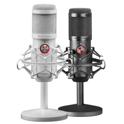 Mars Gaming MMICX Micrófono Profesional USB Blanco Mars Gaming MMICX Micrófono Profesional USB Blanco