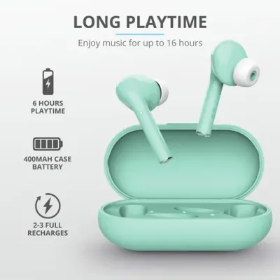 Trust Nika Touch Auriculares Bluetooth Turquesa