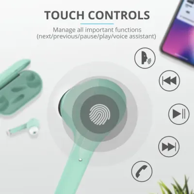 Trust Nika Touch Auriculares Bluetooth Turquesa