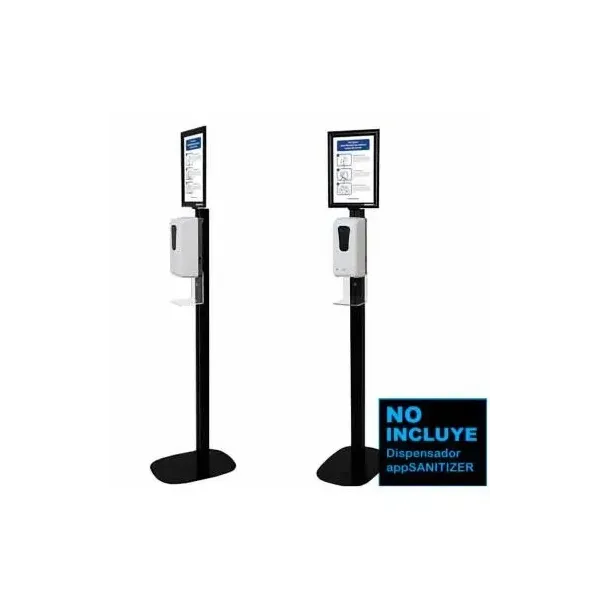 Soporte Ajustable Approx Para Dispensador Desinfectante Manos Appsanitizer Incluye Cartel Informativo