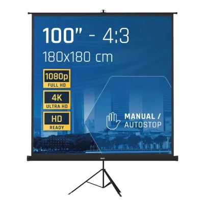 iggual Pantalla de Proyección con Trípode 180x180 + Bolsa iggual Pantalla de Proyección con Trípode 180x180 + Bolsa