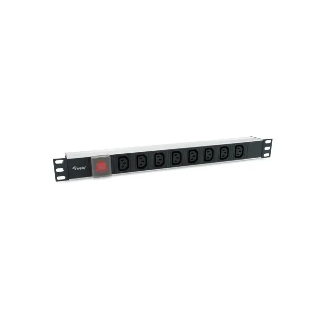 Regleta Alimentacion Aluminio Rack 19" 1u 8 Tomas Tipo C13