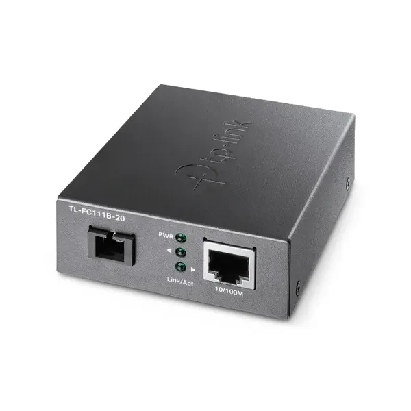 Convertidor De Fibra Tp-link Fc111b-20 Single-mode Sc Wdm Bidireccional De 1p Rj45 10/100 A 1p Sc Port 100mbps