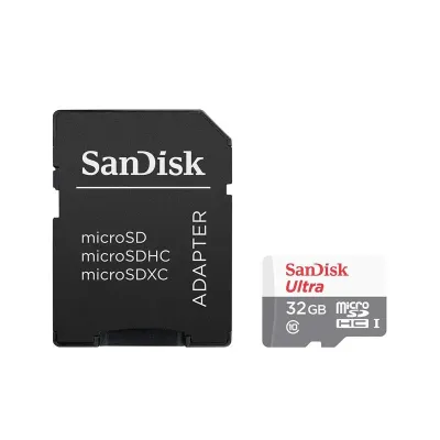 Sandisk Ultra MicroSDHC 32GB UHS-I Clase 10 + Adaptador SD Sandisk Ultra MicroSDHC 32GB UHS-I Clase 10 + Adaptador SD