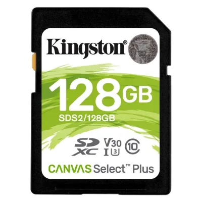 Kingston Canvas Select Plus SDXC 128GB UHS-I Clase 10 Kingston Canvas Select Plus SDXC 128GB UHS-I Clase 10
