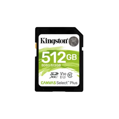 Kingston Canvas Select Plus SDXC 512GB UHS-I Clase 10 Kingston Canvas Select Plus SDXC 512GB UHS-I Clase 10