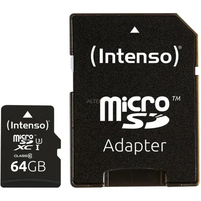 Intenso Tarjeta Micro SD SDXC Pro 64GB Clase 10 Intenso Tarjeta Micro SD SDXC Pro 64GB Clase 10