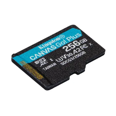 Kingston Canvas Go! Plus MicroSDXC 256GB UHS-I U3 V30 Clase 10