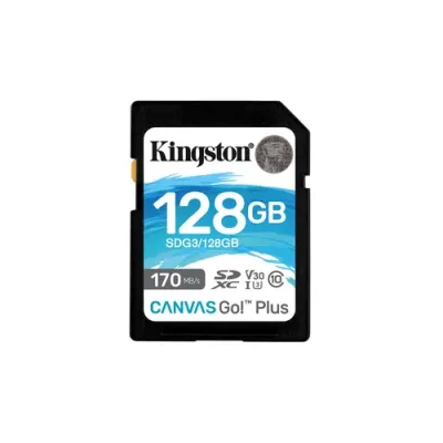 Kingston Canvas Go Plus SDXC 128GB UHS-I U3 V30 Clase 10
