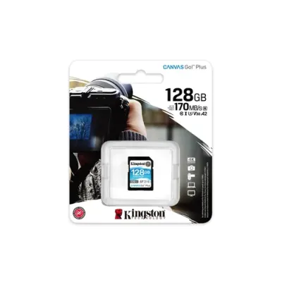 Kingston Canvas Go Plus SDXC 128GB UHS-I U3 V30 Clase 10