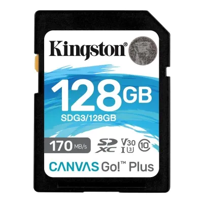 Kingston Canvas Go Plus SDXC 128GB UHS-I U3 V30 Clase 10