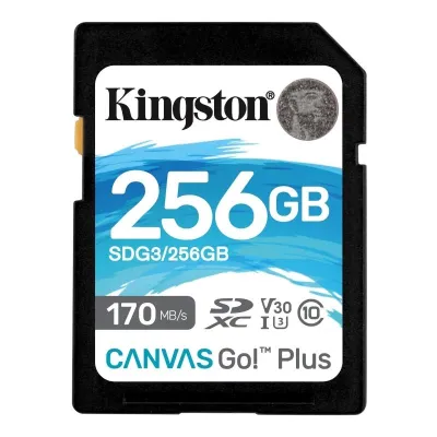Kingston Canvas Go Plus SDXC 256GB UHS-I U3 V30 Clase 10