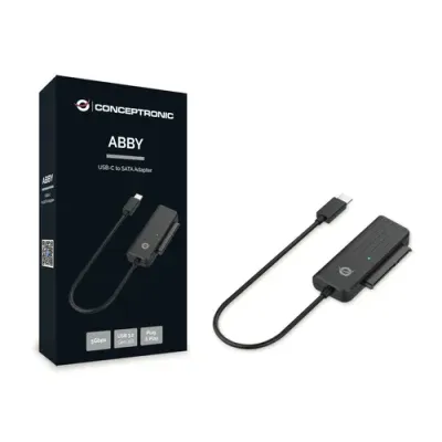 Conceptronic ABBY02B Adaptador USB-C a SATA Negro