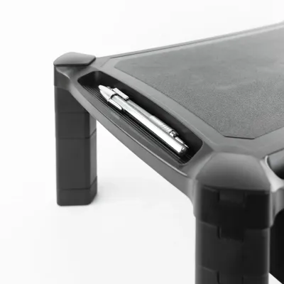 TooQ Soporte Elevador Regulable Multiusos con Cajón Negro