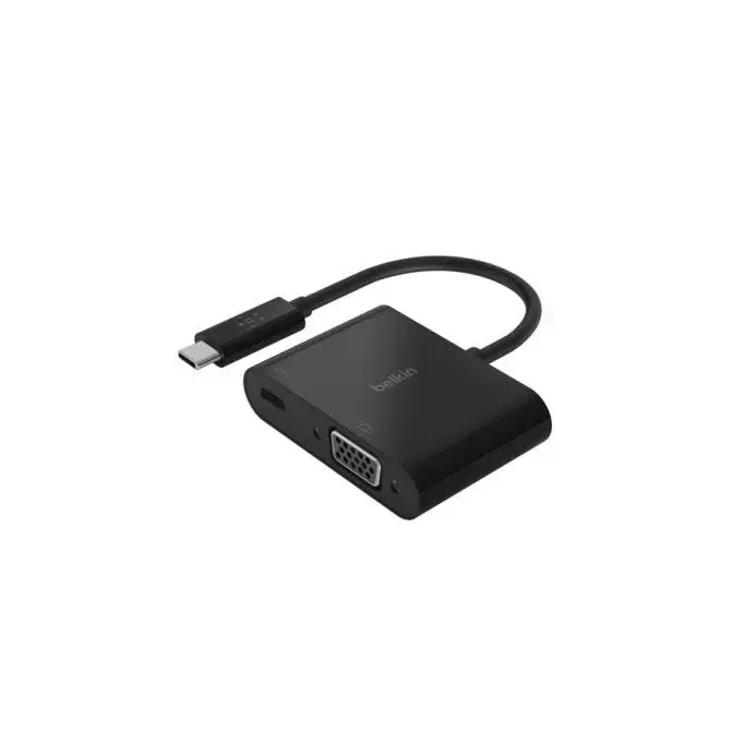 Belkin Adaptador USB-C a VGA 60 W de Corriente por Pass-Through