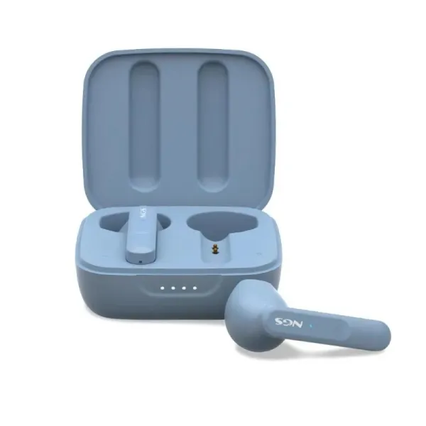 NGS Artica Move Rain Auriculares Inalámbricos con Estuchce de Carga y Bluetooth 5.3 Azul 