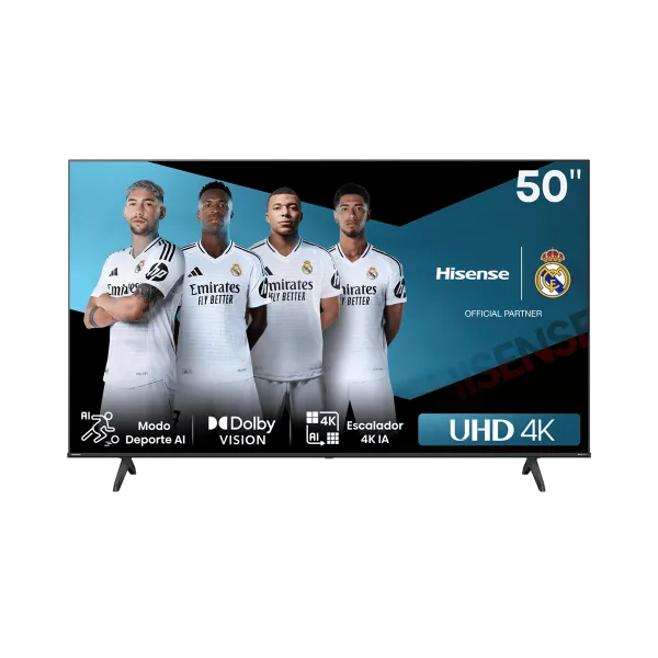 Hisense Serie A6N 4K TV 50A6N 50" UHD VIDAA WiFi, Smart TV, Alexa,DTS Virtual X, Control por voz, HDR10 Plus