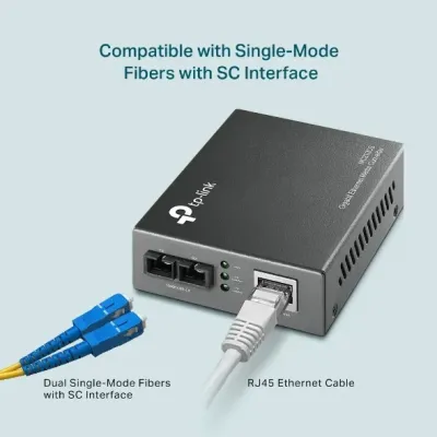 TP-LINK MC210CS Convertidor de Medios Monomodo Gigabit TP-LINK MC210CS Convertidor de Medios Monomodo Gigabit