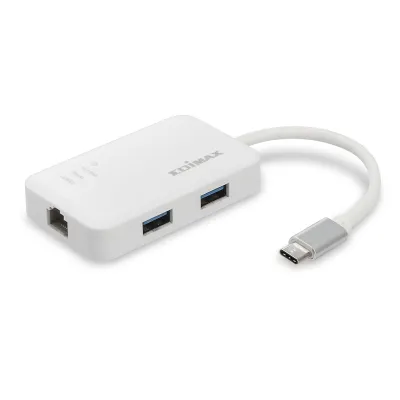 Edimax EU-4308 Adaptador USB-C a 3x USB 3.0 1x RJ-45 Gigabit Edimax EU-4308 Adaptador USB-C a 3x USB 3.0 1x RJ-45 Gigabit