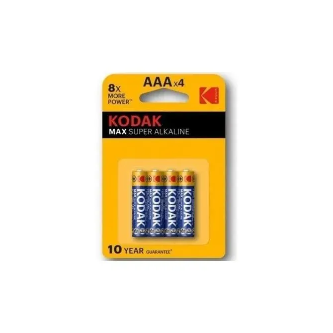 Pila Kodak Super Alcalina Max Lr03 Aaa Pack 4 (1150 Mah At 75