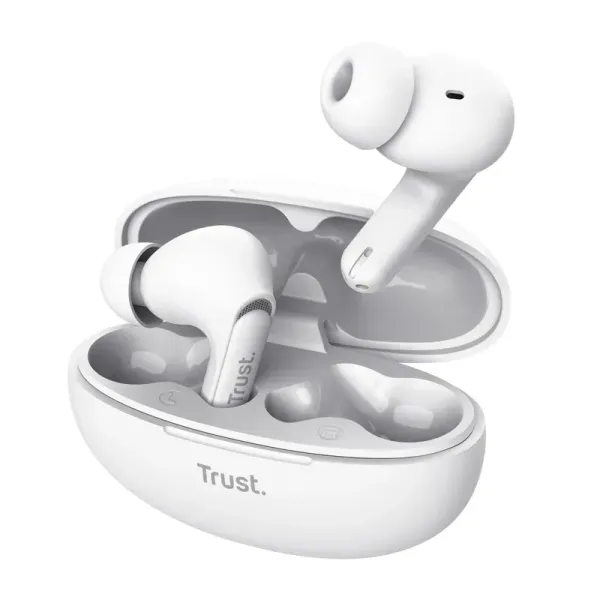 Trust Yavi ENC V1.0 Auriculares Bluetooth con Estuche de Carga Blancos 