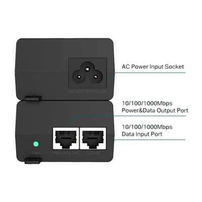Tp-link poe160s inyector poe+ 2xgb Tp-link poe160s inyector poe+ 2xgb