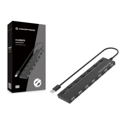 Conceptronic HUBBIES08B HUB USB 2.0 7x Puertos con Interruptores Conceptronic HUBBIES08B HUB USB 2.0 7x Puertos con Interruptores