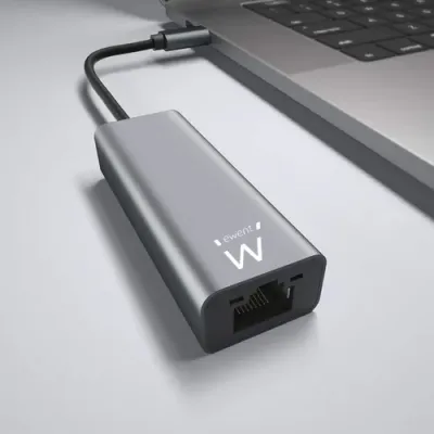Ewent adaptador de red gigabit usb-c aluminio Ewent adaptador de red gigabit usb-c aluminio