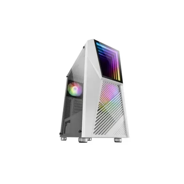 Mars Gaming MC777 Infinity Mirror ARGB Cristal Templado USB 3.0 Blanca