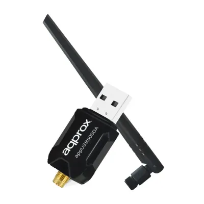 Approx APPUSB600DA Adaptador WiFi con Antena Extraible 5dBi Approx APPUSB600DA Adaptador WiFi con Antena Extraible 5dBi