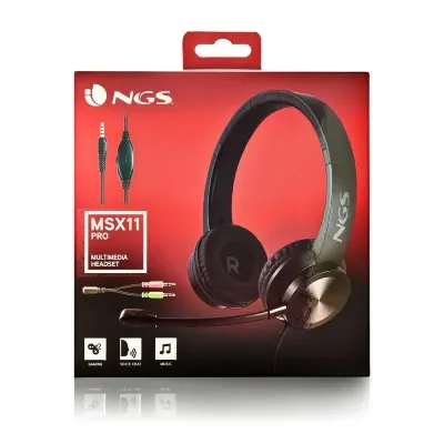 NGS MSX 11 Pro Auriculares con Micrófono Negros