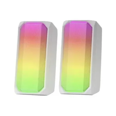 Mars Gaming MSRGB Altavoces 2.0 Bluetooth RGB Blancos