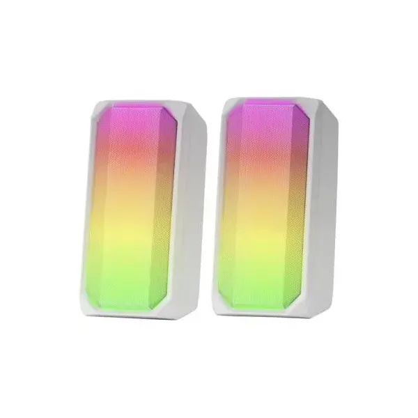 Mars Gaming MSRGB Altavoces 2.0 Bluetooth RGB Blancos 