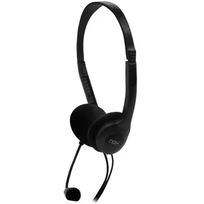 NOX Voice One Stereo Auriculares con Micrófono Negros