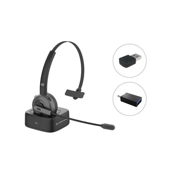 Conceptronic Polona 03BDA Auricular Inalámbrico Bluetooth con Estación de Carga 