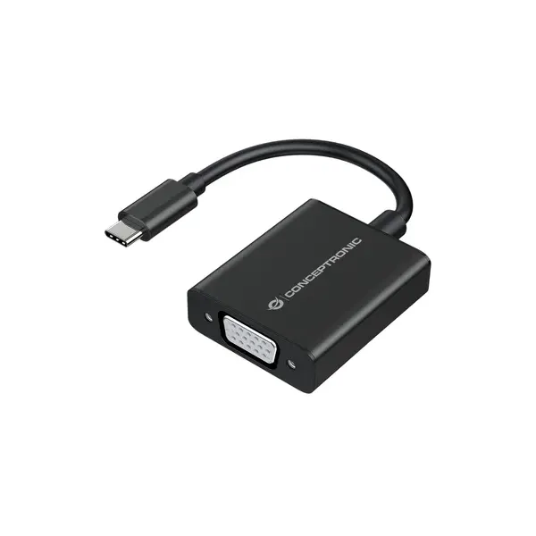 Conceptronic ABBY05B Adaptador USB-C Macho a VGA Hembra 1080p 60Hz