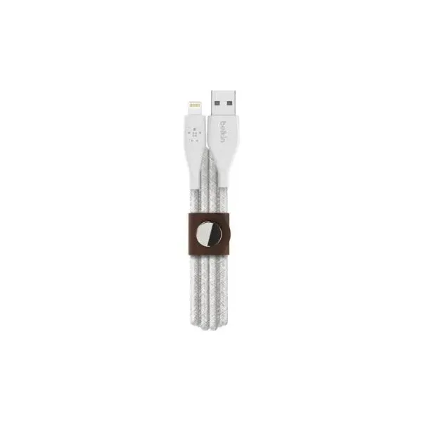 Belkin DuraTek Cable con Cinta Lightning a USB-A 1.2m Blanco