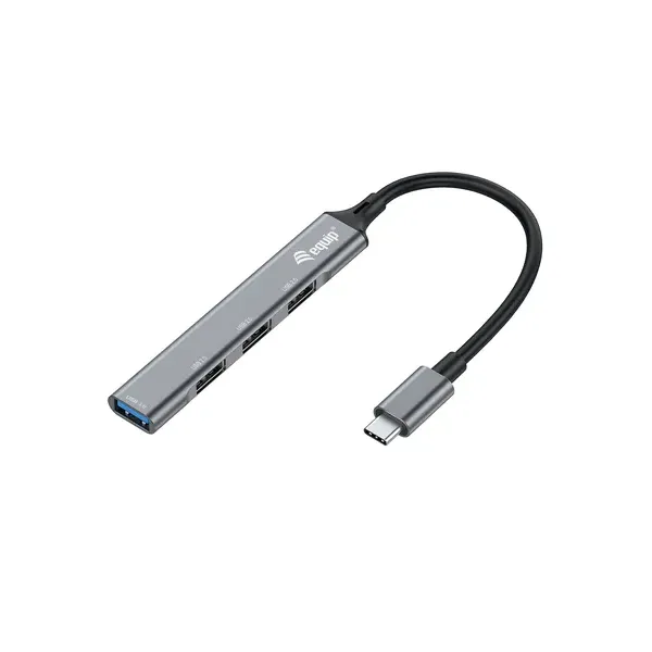 Hub Usb-c Equip Life A 1xusb-a 3.0 3xusb-a 2.0 Carcasa Aluminio