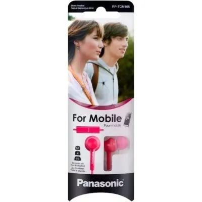Panasonic RP-TCM105 Auriculares con Micrófono Jack 3.5mm Rosas Panasonic RP-TCM105 Auriculares con Micrófono Jack 3.5mm Rosas